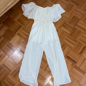 Off-the shoulder jumpsuit